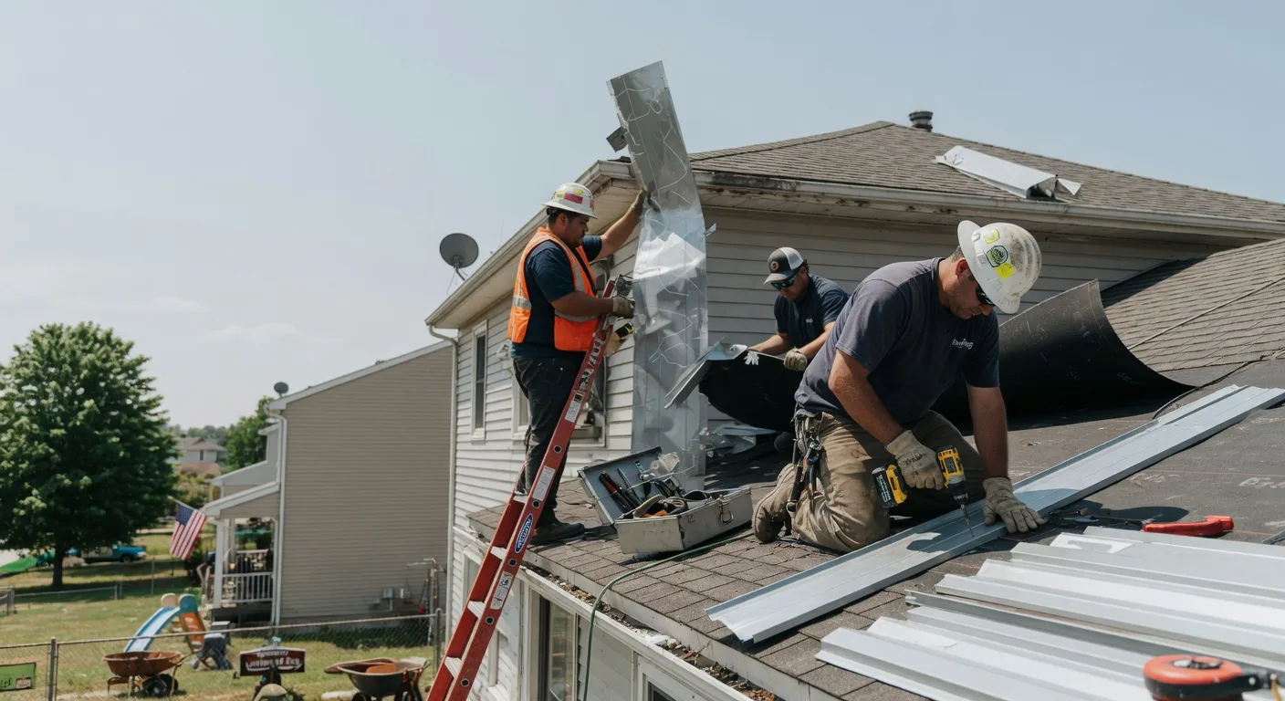 Storm Damage Metal Roof Repair in Kearsarge, NH